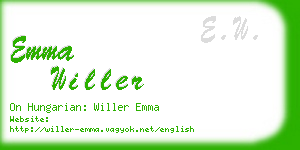emma willer business card